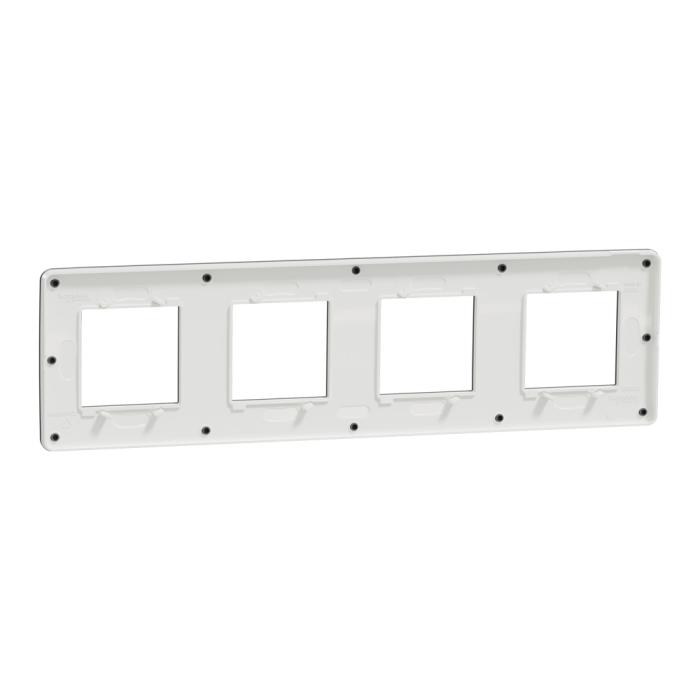Рамка, 4 х 2 модулі, чорна, Unica New, Schneider Electric [NU280821]