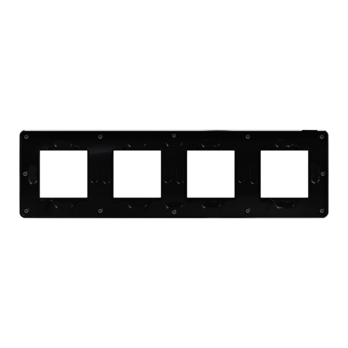 Рамка, 4 х 2 модулі, чорна, Unica New, Schneider Electric [NU280822]