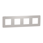 Рамка 4 постова, сіра, Unica New - Schneider Electric [NU280824]