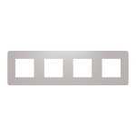 Рамка 4 постова, сіра, Unica New - Schneider Electric [NU280824]