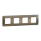 Рамка, 4 х 2 модулі, бронза, Unica New, Schneider Electric [NU280850M]