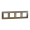 Рамка, 4 х 2 модулі, бронза, Unica New, Schneider Electric [NU280851M]