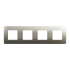 Рамка 4 постова, бронза, Unica New - Schneider Electric [NU280851M]