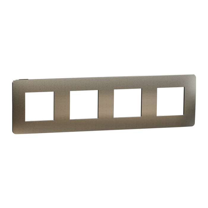 Рамка, 4 х 2 модулі, бронза, Unica New, Schneider Electric [NU280852M]
