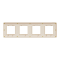Рамка, 4 х 2 модулі, золота, Unica New, Schneider Electric [NU280860M]