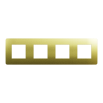 Рамка 4 постова, золота, Unica New - Schneider Electric [NU280860M]