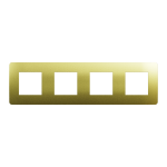 Рамка 4 постова, золота, Unica New - Schneider Electric [NU280862M]