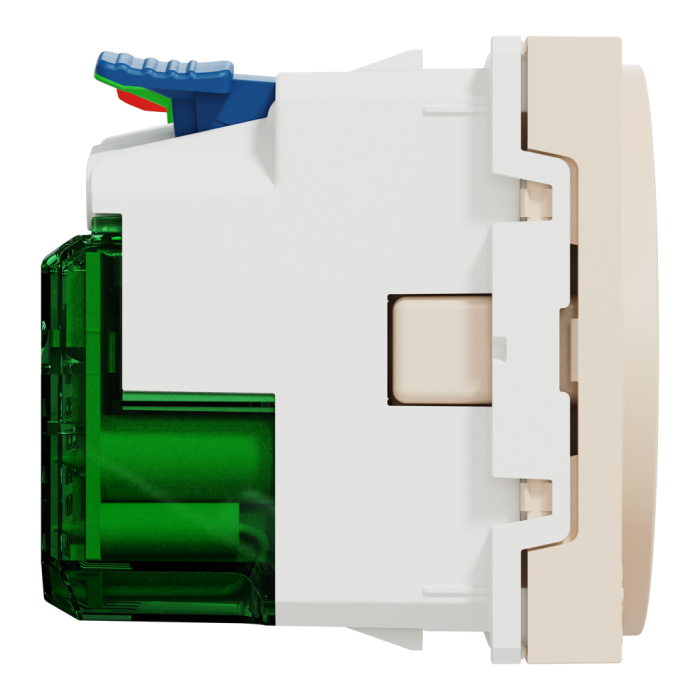Зарядний пристрій USB + розетка, 10 А, 2 модулі, Unica New, Schneider Electric [NU301744]