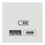 USB розетка, біла, 2 модулі, Unica New - Schneider Electric [NU301818]