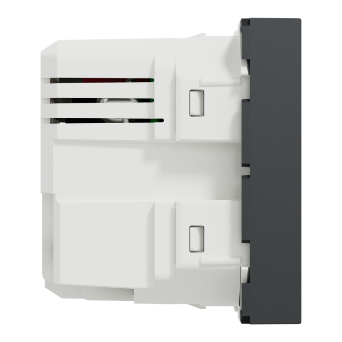 USB розетка, 2 модулі, чорна, Unica New, Schneider Electric [NU301854]