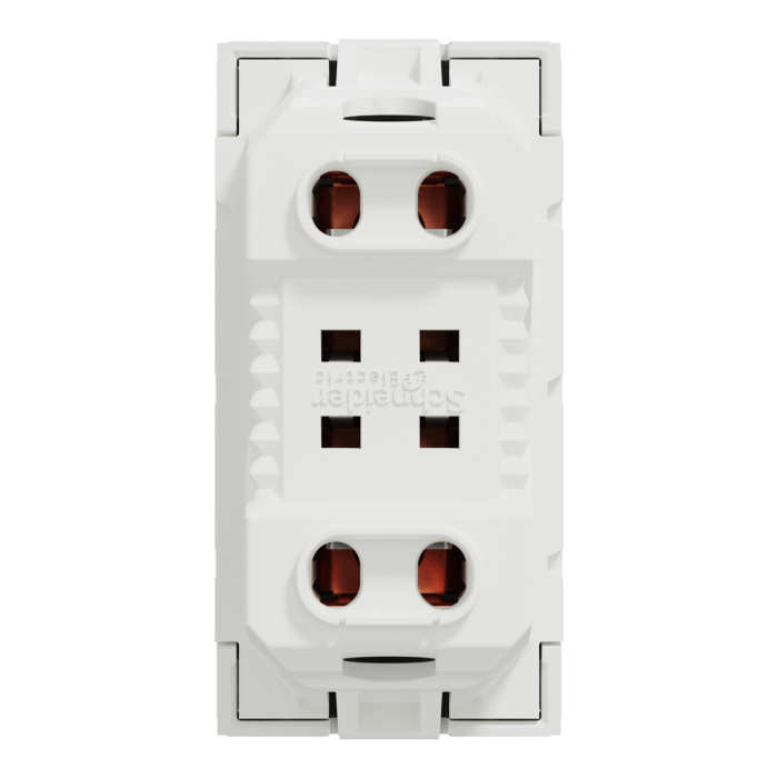 Розетка, 10 А, 1 модуль, біла, Unica New, Schneider Electric [NU303118]