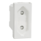 Розетка, 10 А, 1 модуль, біла, Unica New, Schneider Electric [NU303118]