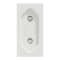 Розетка, 10 А, 1 модуль, біла, Unica New, Schneider Electric [NU303118]
