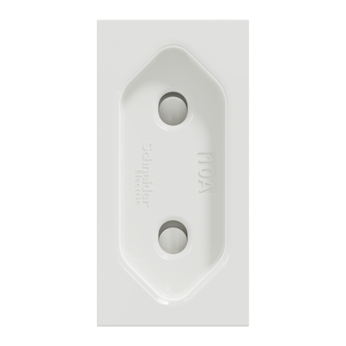 Розетка, 10 А, 1 модуль, біла, Unica New, Schneider Electric [NU303118]