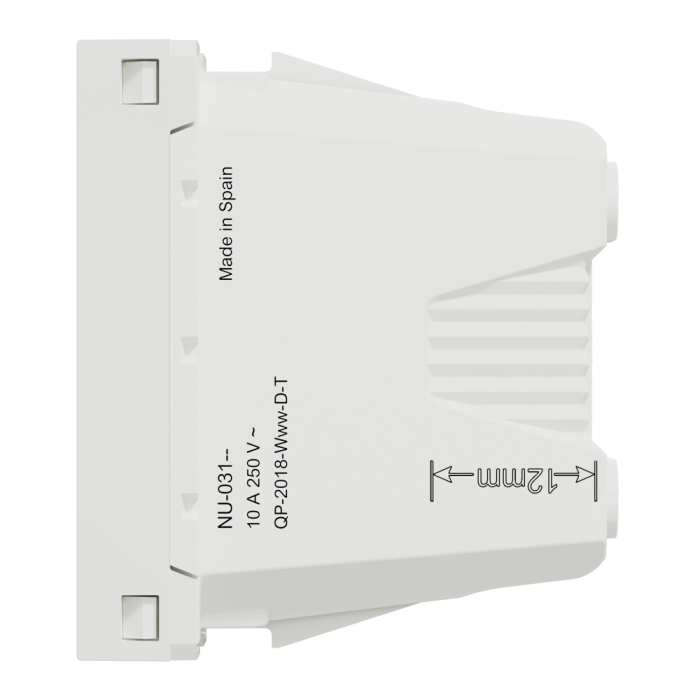 Розетка, 10 А, 1 модуль, біла, Unica New, Schneider Electric [NU303118]