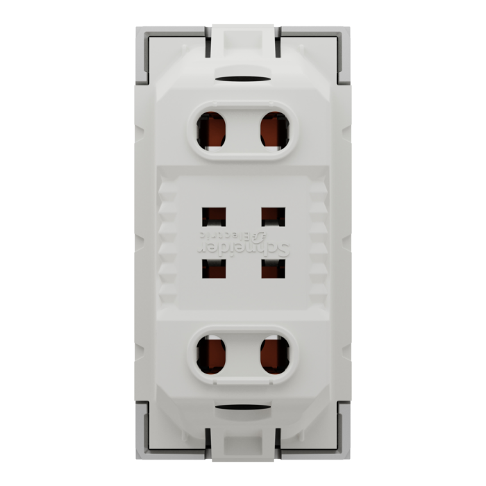 Розетка, 10 А, 1 модуль, алюмінієва, Unica New, Schneider Electric [NU303130]