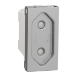 Розетка, алюмінієва, 10 А, 1 модуль, Unica New - Schneider Electric [NU303130]