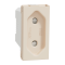 Розетка, 10 А, 1 модуль, Unica New, Schneider Electric [NU303144]