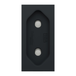 Розетка, чорна, 10 А, 1 модуль, Unica New - Schneider Electric [NU303154]