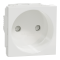 Розетка, 16 А, 2 модулі, біла, Unica New, Schneider Electric [NU303318]