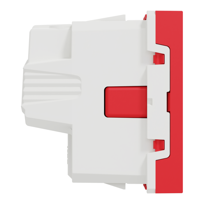 Розетка, 16 А, 2 модулі, червона, Unica New, Schneider Electric [NU303703]