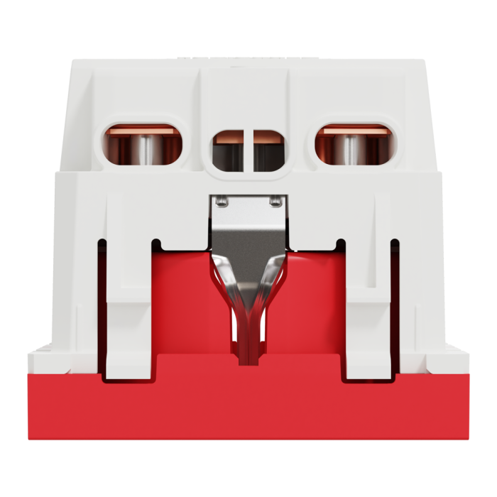 Розетка, 16 А, 2 модулі, червона, Unica New, Schneider Electric [NU303703]