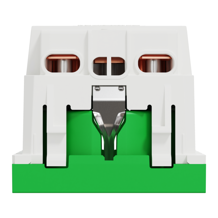 Розетка, 16 А, 2 модулі, зелена, Unica New, Schneider Electric [NU303706]