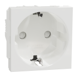 Розетка, біла, 16 А, 2 модулі, Unica New - Schneider Electric [NU303718]