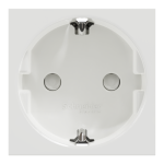 Розетка, біла, 16 А, 2 модулі, Unica New - Schneider Electric [NU303718]