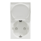 Розетка, 16 А, 2 модулі, біла, Unica New, Schneider Electric [NU303718TA]