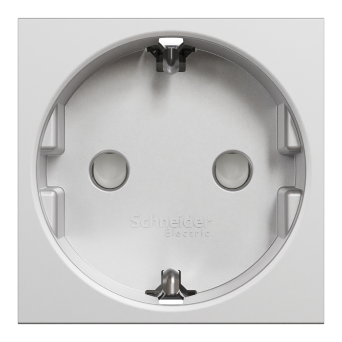 Розетка, 16 А, 2 модулі, алюмінієва, Unica New, Schneider Electric [NU303730]