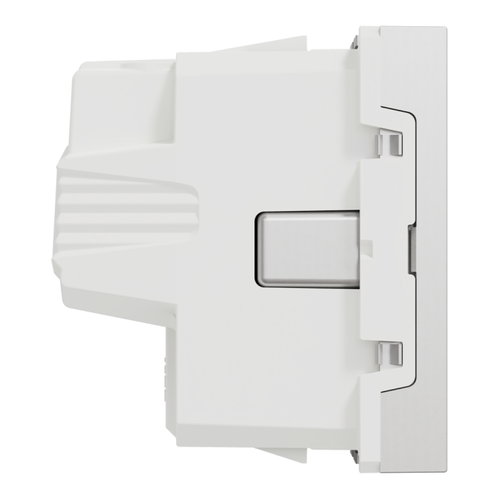 Розетка, 16 А, 2 модулі, алюмінієва, Unica New, Schneider Electric [NU303730]