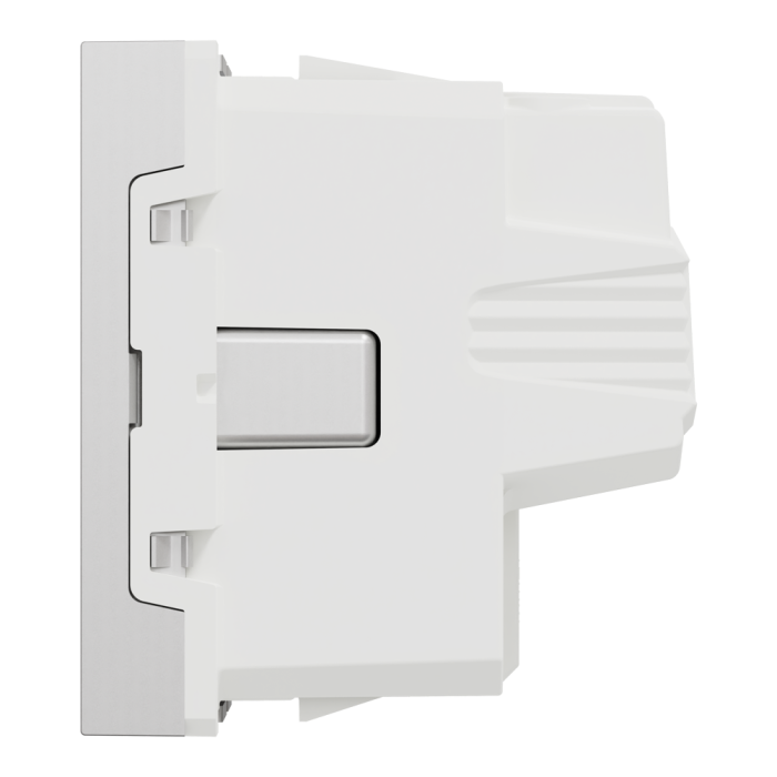 Розетка, 16 А, 2 модулі, алюмінієва, Unica New, Schneider Electric [NU303730]