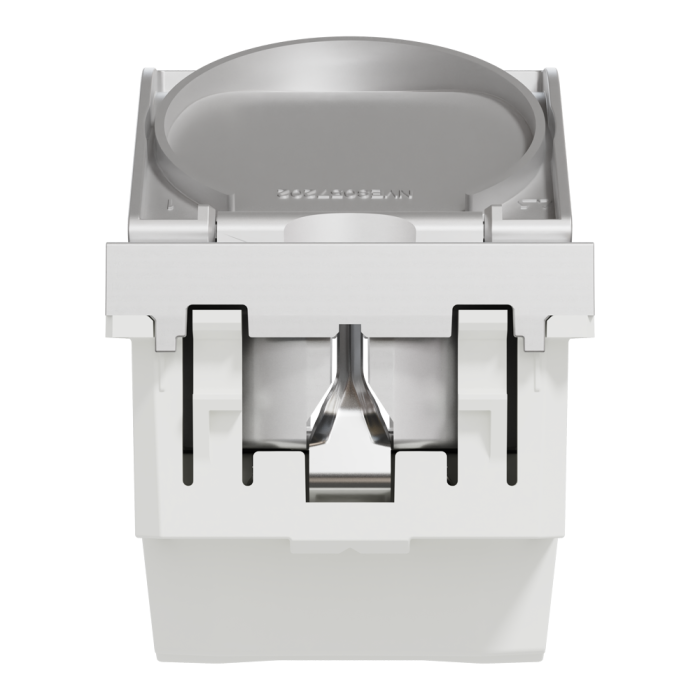 Розетка, 16 А, 2 модулі, алюмінієва, Unica New, Schneider Electric [NU303730TA]