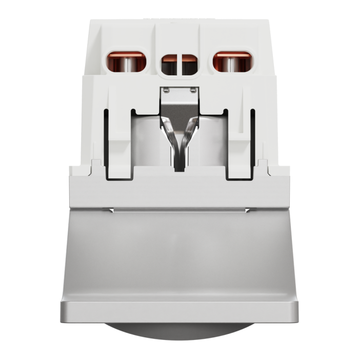 Розетка, 16 А, 2 модулі, алюмінієва, Unica New, Schneider Electric [NU303730TA]