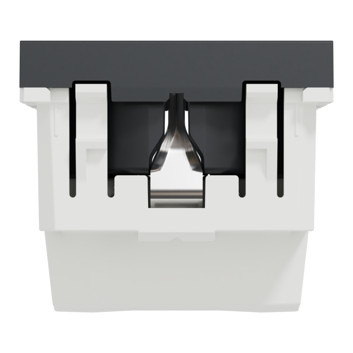 Розетка, 16 А, 2 модулі, чорна, Unica New, Schneider Electric [NU303754]