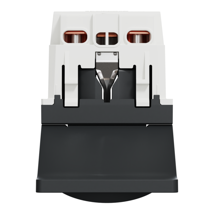 Розетка, 16 А, 2 модулі, чорна, Unica New, Schneider Electric [NU303754TA]