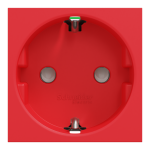 Розетка, червона, 16 А, 2 модулі, Unica New - Schneider Electric [NU305703]