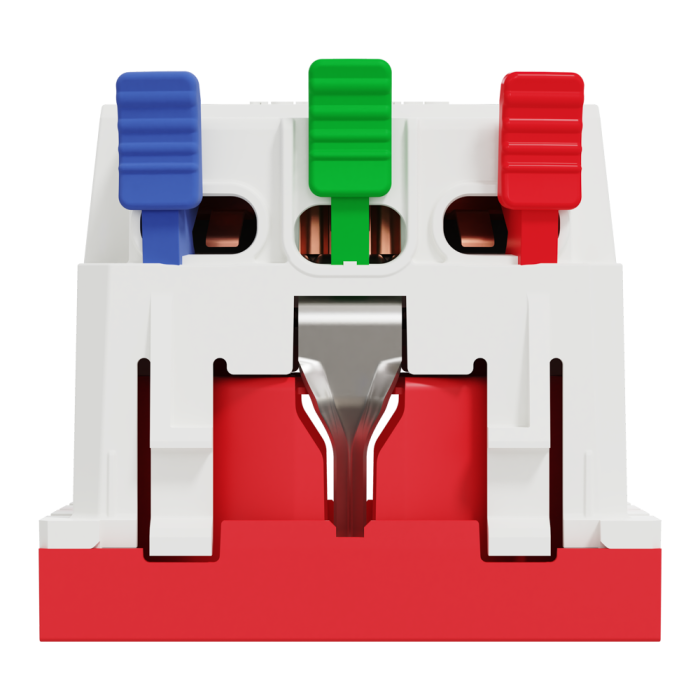 Розетка, 16 А, 2 модулі, червона, Unica New, Schneider Electric [NU305703]