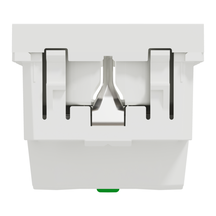 Розетка, 16 А, 2 модулі, біла, Unica New, Schneider Electric [NU305718]