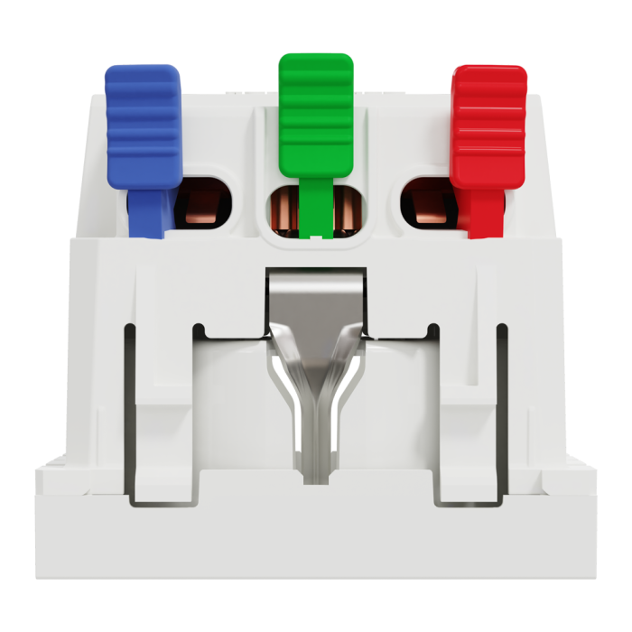 Розетка, 16 А, 2 модулі, біла, Unica New, Schneider Electric [NU305718]