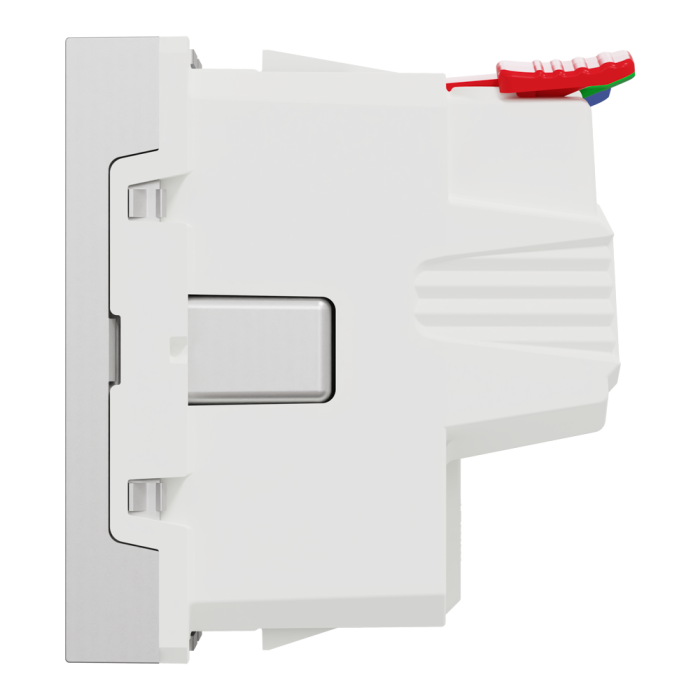 Розетка, 16 А, 2 модулі, алюмінієва, Unica New, Schneider Electric [NU305730]