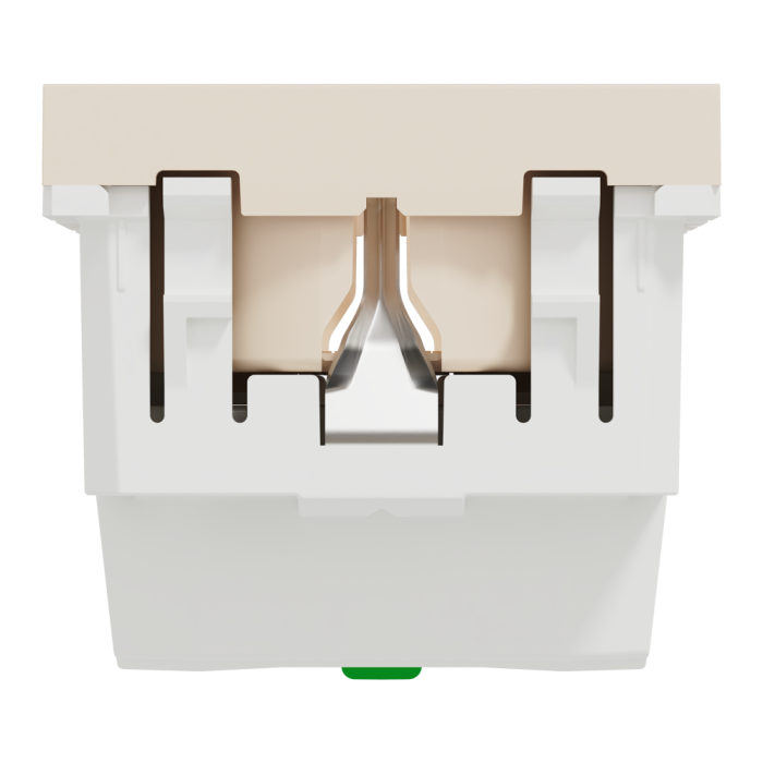 Розетка, 16 А, 2 модулі, Unica New, Schneider Electric [NU305744]