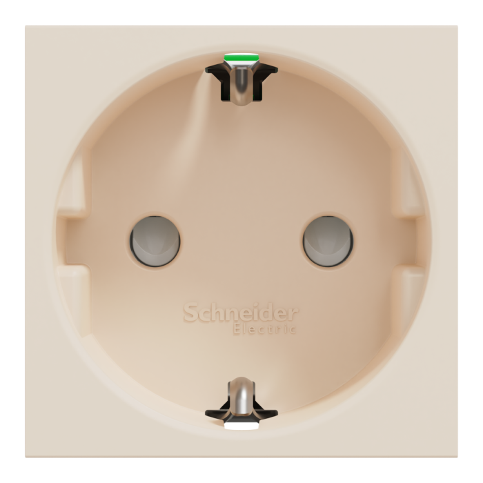 Розетка, 16 А, 2 модулі, Unica New, Schneider Electric [NU305744]