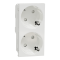 Розетка, 16 А, 4 модулі, біла, Unica New, Schneider Electric [NU306718A]