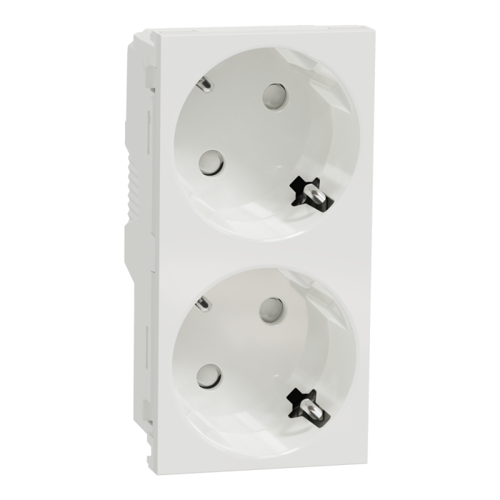 Розетка, 16 А, 4 модулі, біла, Unica New, Schneider Electric [NU306718A]