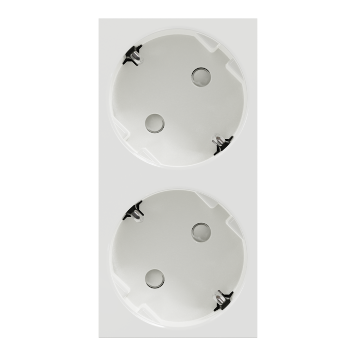 Розетка, 16 А, 4 модулі, біла, Unica New, Schneider Electric [NU306718A]