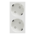 Розетка, біла, 16 А, 4 модулі, Unica New - Schneider Electric [NU306718A]