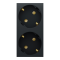 Розетка, 16 А, 4 модулі, чорна, Unica New, Schneider Electric [NU306754A]