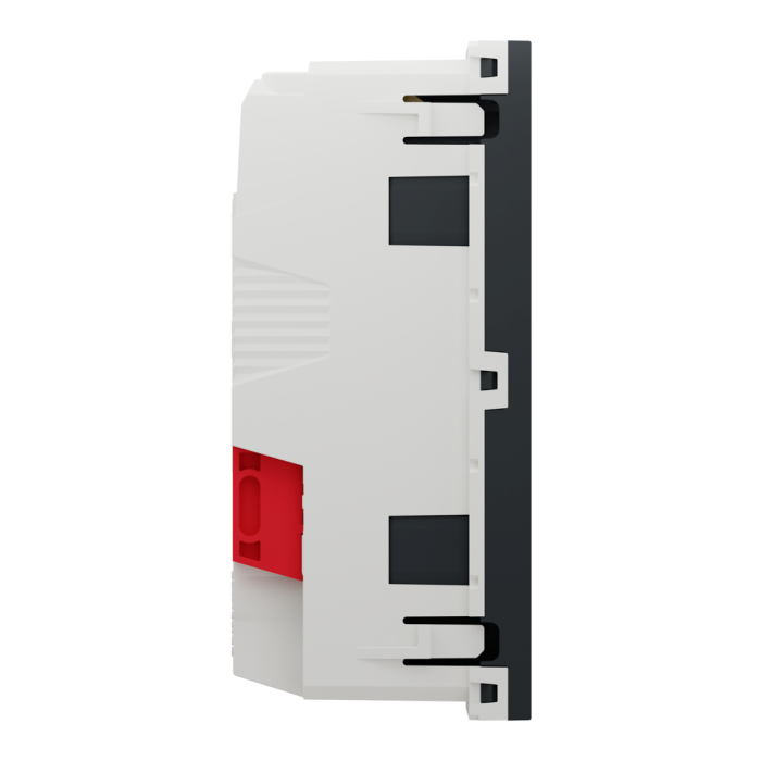 Розетка, 16 А, 4 модулі, чорна, Unica New, Schneider Electric [NU306754A]